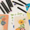24/36/48/60/80/120/168 Colors Double Tip Permanent Art Marker pens for Drawing Painting Sketching Comics Design School Supplies
