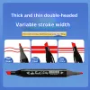 24-80 Colors Double Headed Oily Art Marker Pen Set for Draw Sketching Oily Tip Based Markers Graffiti Manga School Art Supplies