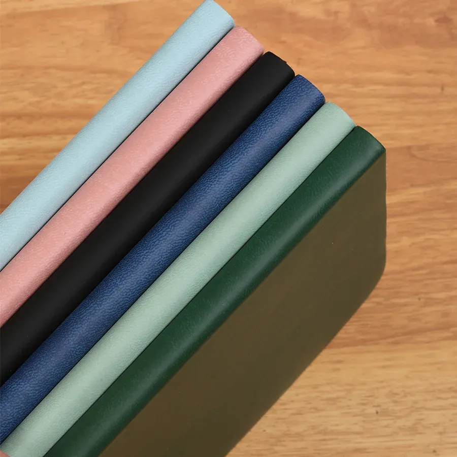 A5 Unlabeled Simple Soft Leather Notebook 120 Pages Office Stationery Waterproof Cover Comfortable Touch