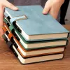 A5 Retro Notebook Soft Leather Cover 200/360 Pages Agenda for Students Business Office School Stationery Supplies