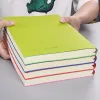 A4 A5 400pages/160pages Soft Leather Thickened Notebook Work Meeting Classroom Record Book Diary Horizontal Line Inside Page