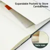 TUNJILOOL A6 A7 Notebook Journal Leather 192 Pages 80GSM Blanks/Dotted/Grid Notebooks Office School Supplies Stationery (2 Pack)