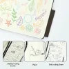 TUNJILOOL A6 A7 Notebook Journal Leather 192 Pages 80GSM Blanks/Dotted/Grid Notebooks Office School Supplies Stationery (2 Pack)