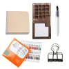 Portable Travel Watercolor Set Schmincke Watercolor 12/24 Colors Mini Walnut Paint Box Sketchbook Student Outing Art Supplies