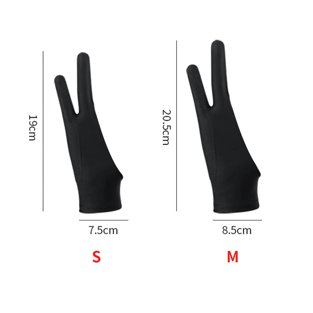 Anti-touch Two-Finger Hand Painting Gloves Oil Painting Art Supplies Tablet Digital Board Screen Touch Drawing Anti-fouling
