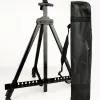 Portable Adjustable Metal Sketch Easel Sketch Drawing For Artist Art Supplies Stand Foldable Travel Easel Shelf With Bag Outdoor
