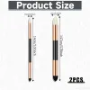 2pcs Artist Blending Sponge Pen Dual Tip Washable Sketch Rubbing Sponge Brush Reusable Drawing Art Soft Pastel Blending Tools