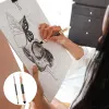 2pcs Artist Blending Sponge Pen Dual Tip Washable Sketch Rubbing Sponge Brush Reusable Drawing Art Soft Pastel Blending Tools