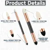2pcs Artist Blending Sponge Pen Dual Tip Washable Sketch Rubbing Sponge Brush Reusable Drawing Art Soft Pastel Blending Tools