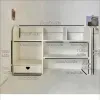 Double-Layer Desktop Organizer Rack Stationery Office Desk Accessories Storage Desktop Cosmetics Organizers Storage Shelf