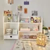 Double-Layer Desktop Organizer Rack Stationery Office Desk Accessories Storage Desktop Cosmetics Organizers Storage Shelf