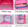 Children Girl Backpack With Large Capacity Waterproof Unicorn Print Teen School Bag for 2-16 Year Olds Cute Kawaii Kid Backpack
