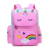 Children Girl Backpack With Large Capacity Waterproof Unicorn Print Teen School Bag for 2-16 Year Olds Cute Kawaii Kid Backpack