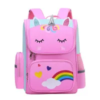 Children Girl Backpack With Large Capacity Waterproof Unicorn Print Teen School Bag for 2-16 Year Olds Cute Kawaii Kid Backpack