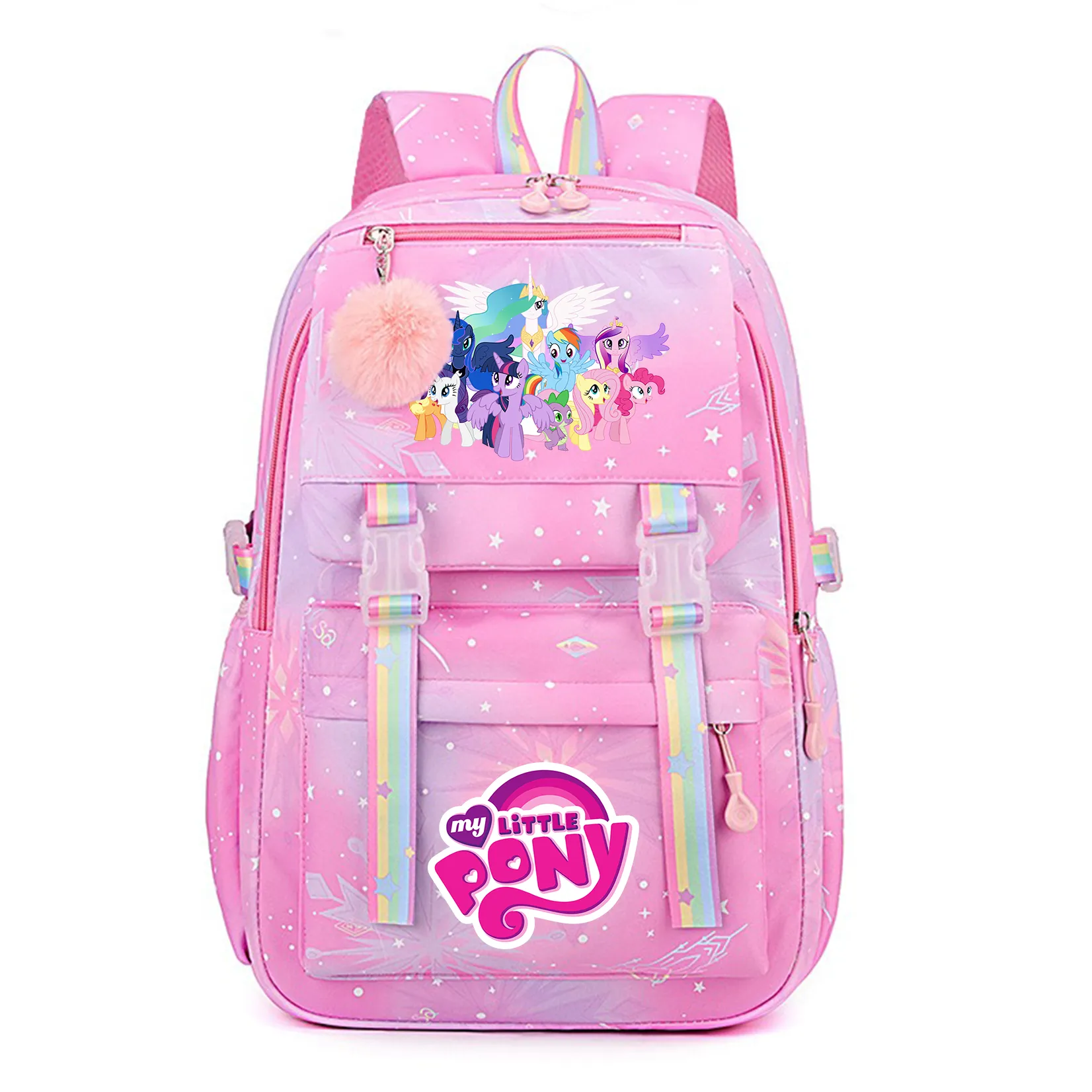 My Little Pony Backpack Boys Girls Bookbag Bag Student Teenager Children Knapsack Schoolbag Rucksack Mochila Kid Birthday Gift