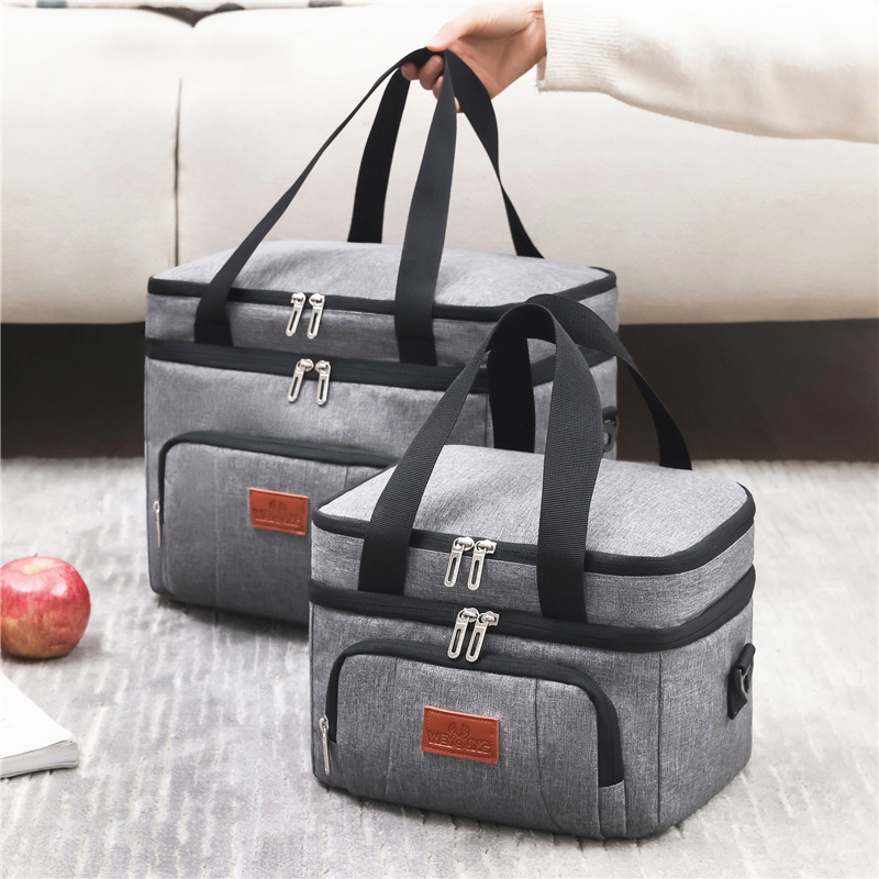 Insulated double-layer lunch bag – back to school supplies