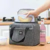 Portable Lunch Bag For OL Women Thermal Insulated Lunch Box Tote Cooler Handbag Waterproof Bento Pouch Office Food Shoulder Bag