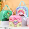 2Pcs Children School Lunch Bags Cute Cartoon Kids Thermal lunchbox Bag for Girls Boys Picnic Thermal Insulation Bags