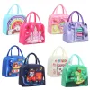 2Pcs Children School Lunch Bags Cute Cartoon Kids Thermal lunchbox Bag for Girls Boys Picnic Thermal Insulation Bags