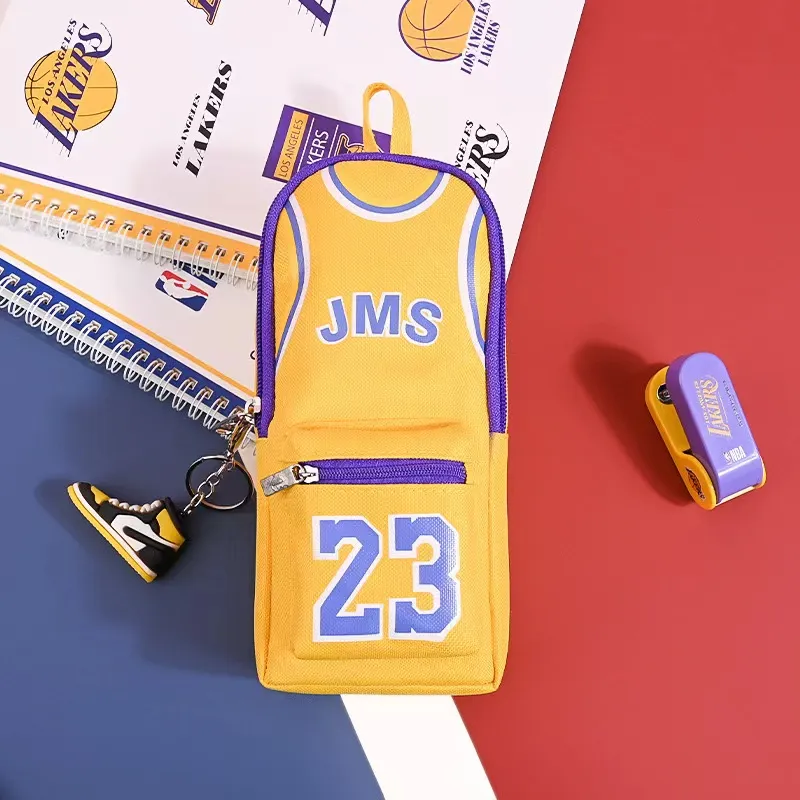 Waterproof Pencil Case Basketball Pencil Bag Multifunctional Pencil Box For Student Boy School Stationery