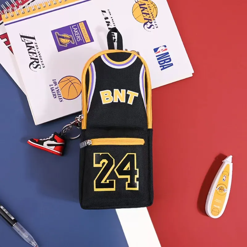 Waterproof Pencil Case Basketball Pencil Bag Multifunctional Pencil Box For Student Boy School Stationery