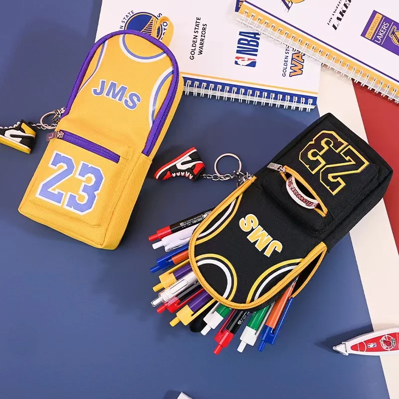 Waterproof Pencil Case Basketball Pencil Bag Multifunctional Pencil Box For Student Boy School Stationery