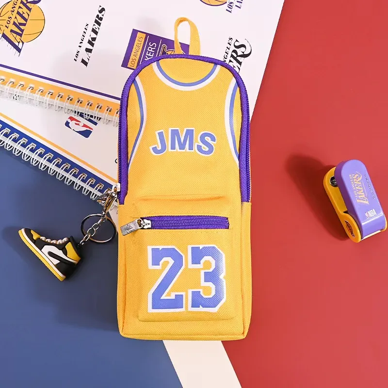 Waterproof Pencil Case Basketball Pencil Bag Multifunctional Pencil Box For Student Boy School Stationery
