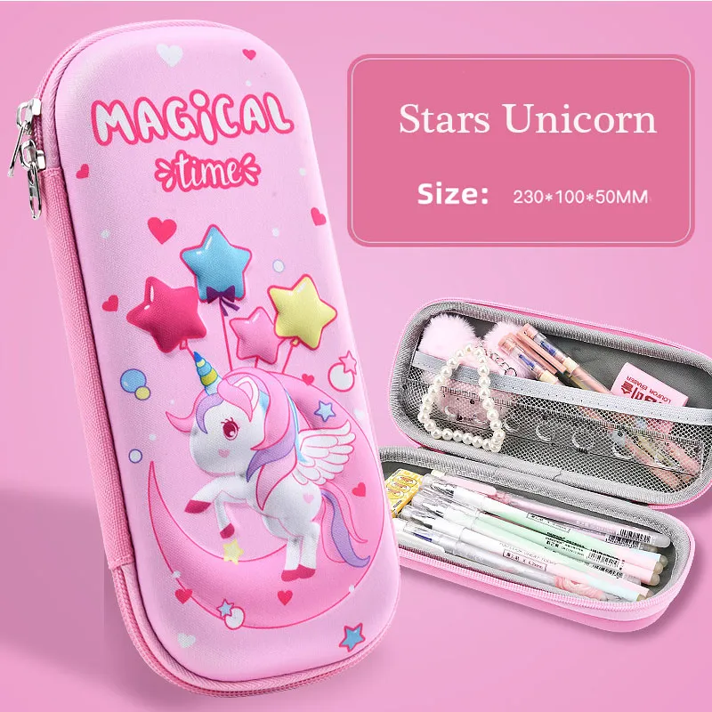 3D 230mm *100mm *50mm  Pencil Case EVA Large Capacity Waterproof Pencil Box for Student School Supply Stationery Pencil Case