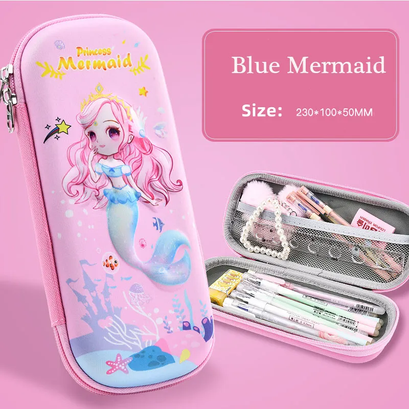 3D 230mm *100mm *50mm  Pencil Case EVA Large Capacity Waterproof Pencil Box for Student School Supply Stationery Pencil Case