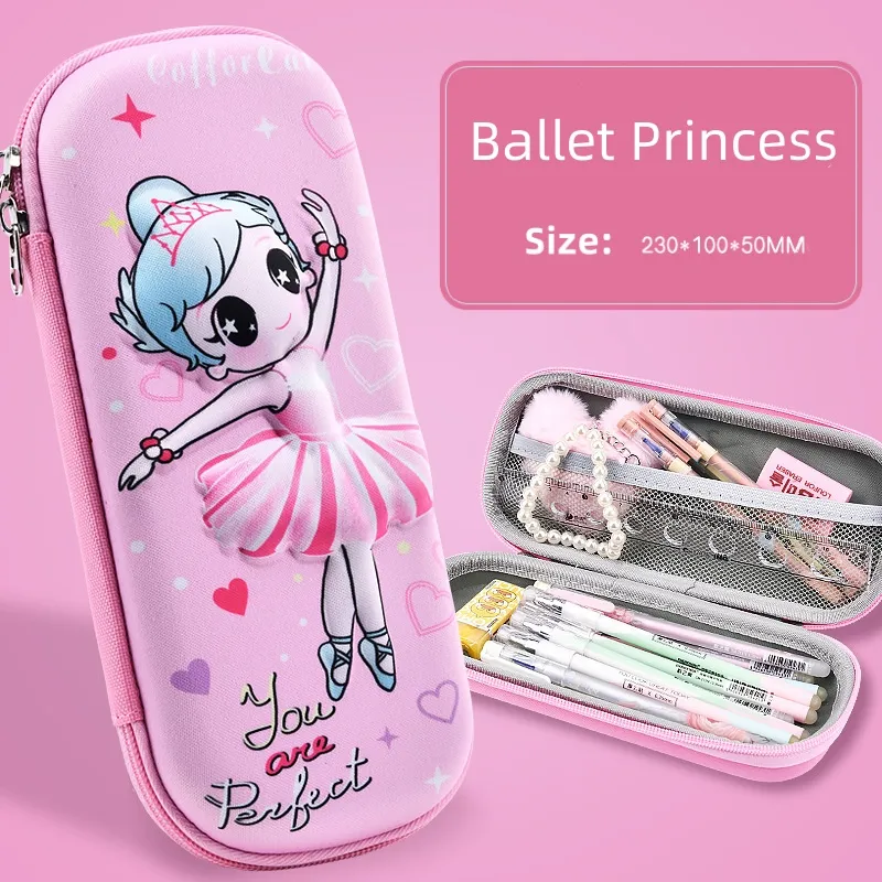 3D 230mm *100mm *50mm  Pencil Case EVA Large Capacity Waterproof Pencil Box for Student School Supply Stationery Pencil Case