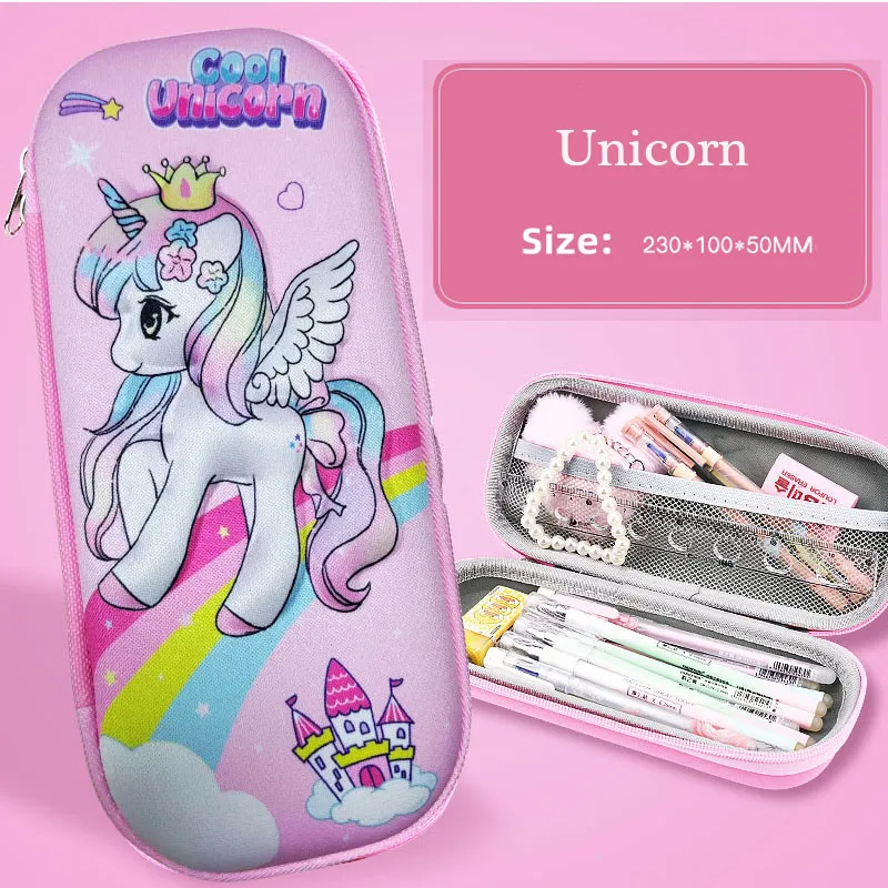 3D 230mm *100mm *50mm  Pencil Case EVA Large Capacity Waterproof Pencil Box for Student School Supply Stationery Pencil Case