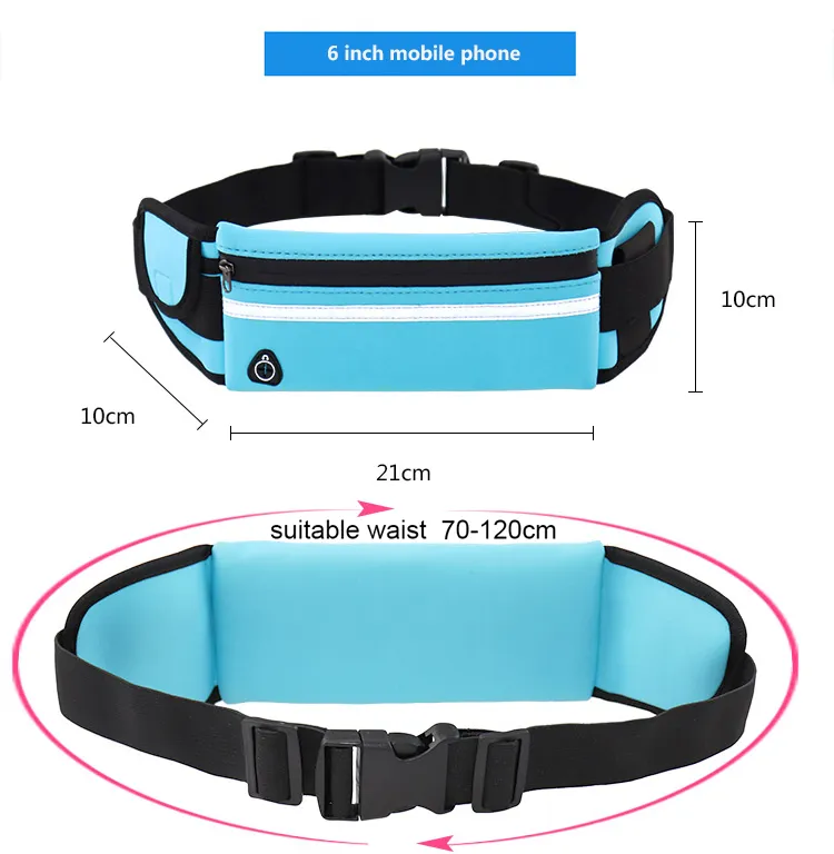 Running Bag Women Waist bag Belt bag Men Sports Fanny Pack Mobile Phone Bag Gym Running Cell Phone Jogging Run Cycling Bag