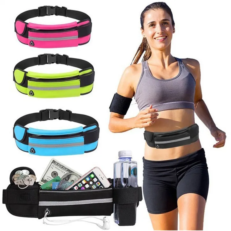 Running Bag Women Waist bag Belt bag Men Sports Fanny Pack Mobile Phone Bag Gym Running Cell Phone Jogging Run Cycling Bag