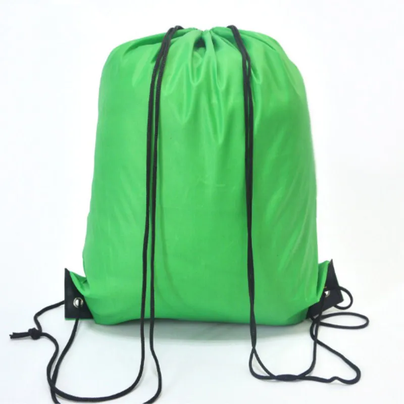 Waterproof Gym Bag Drawstring Sack Fitness Travel Outdoor Backpack DIY Daybag Shopping Bags Swimming Basketball Yoga Sports Bags