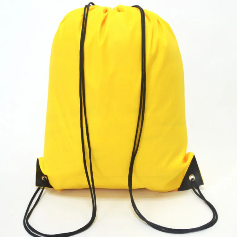 Waterproof Gym Bag Drawstring Sack Fitness Travel Outdoor Backpack DIY Daybag Shopping Bags Swimming Basketball Yoga Sports Bags