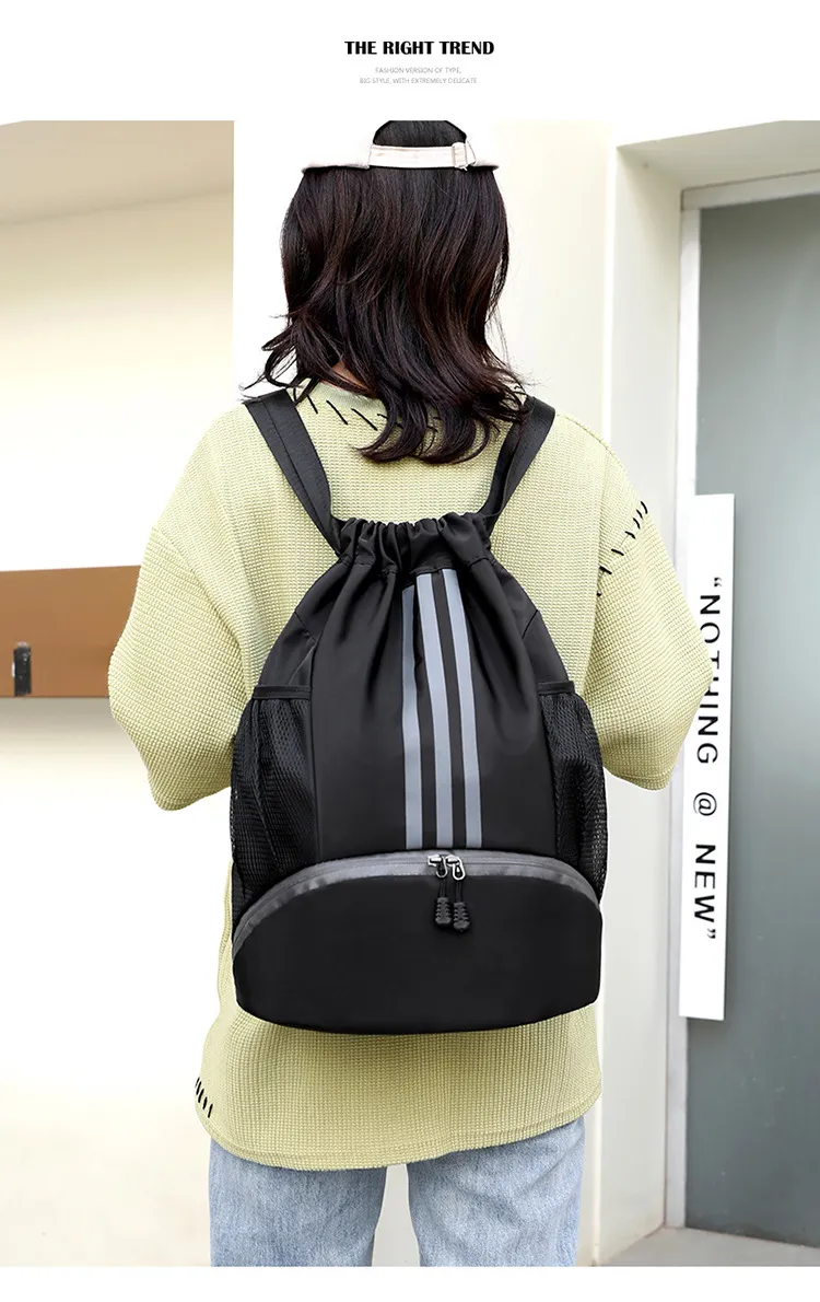 Basketball Bag Drawstring Training Soccer Backpack Gym Bags Outdoor Sports Mountain Climbing Storage Bags Men Women