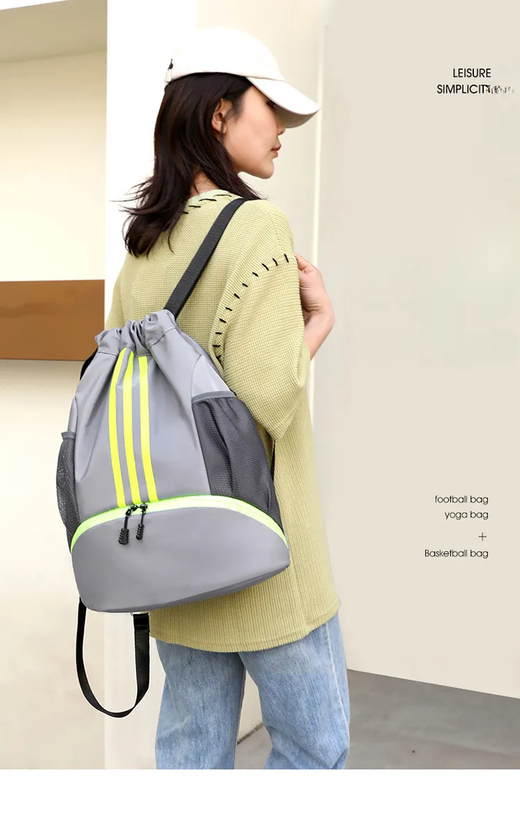 Basketball Bag Drawstring Training Soccer Backpack Gym Bags Outdoor Sports Mountain Climbing Storage Bags Men Women