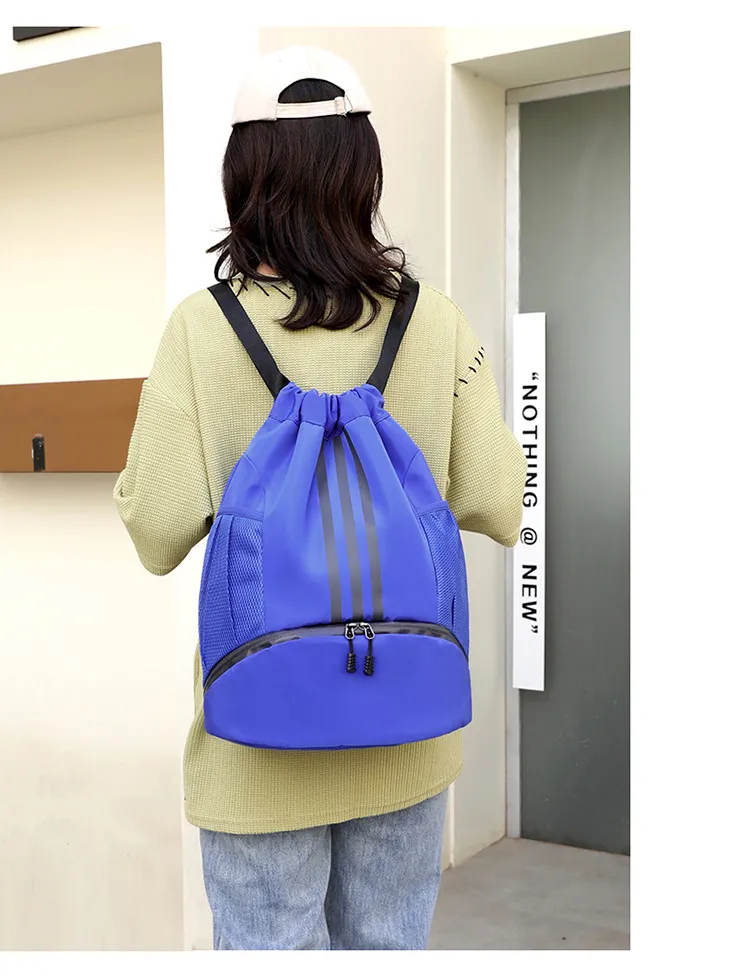 Basketball Bag Drawstring Training Soccer Backpack Gym Bags Outdoor Sports Mountain Climbing Storage Bags Men Women