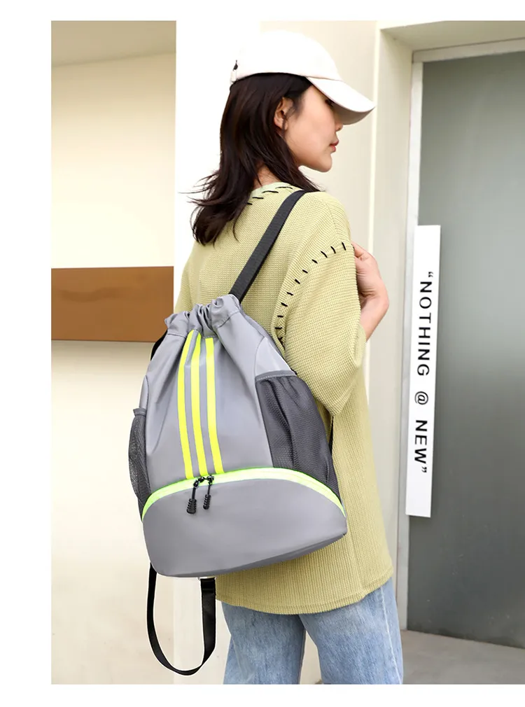 Basketball Bag Drawstring Training Soccer Backpack Gym Bags Outdoor Sports Mountain Climbing Storage Bags Men Women