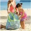 Portable Beach Bag Foldable Mesh Swimming Bag For Children Beach Toy Baskets Storage Bag Kids Outdoor Swimming Waterproof Bags