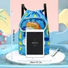1PCS Swim Bag for Kids Drawstring Backpack for Boys Lightweight Beach Backpack Swimming Pool Sports Gym String Bag