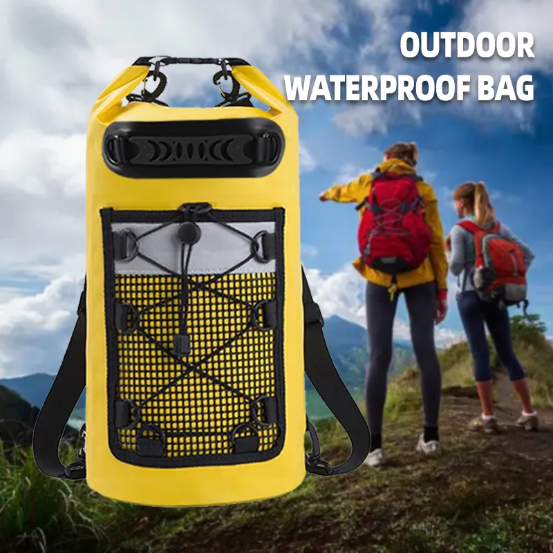 Swimming PVC Pack Dry Bag Backpack for Women Men 10L 20L Waterproof Shoulder Kayak Trekking Drifting Rafting Surfing Boating Bag
