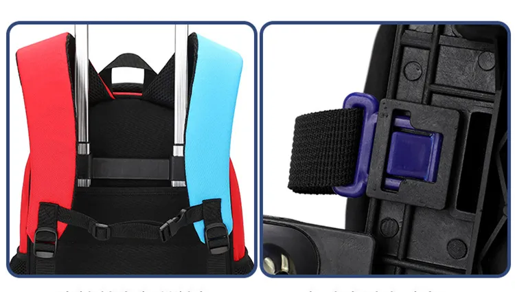 School Bag Kids Rolling Backpack for Boy Wheeled Backpack School Bag With Wheels Trolley Bookbag Carry on Luggage with Lunch Bag