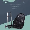 School Bag Kids Rolling Backpack for Boy Wheeled Backpack School Bag With Wheels Trolley Bookbag Carry on Luggage with Lunch Bag
