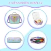 3PCS School Bags for Girls Travel Rolling Backpack School Trolley Bag Set with Lunch Bag Kids Wheeled Bookbag Carry on Children