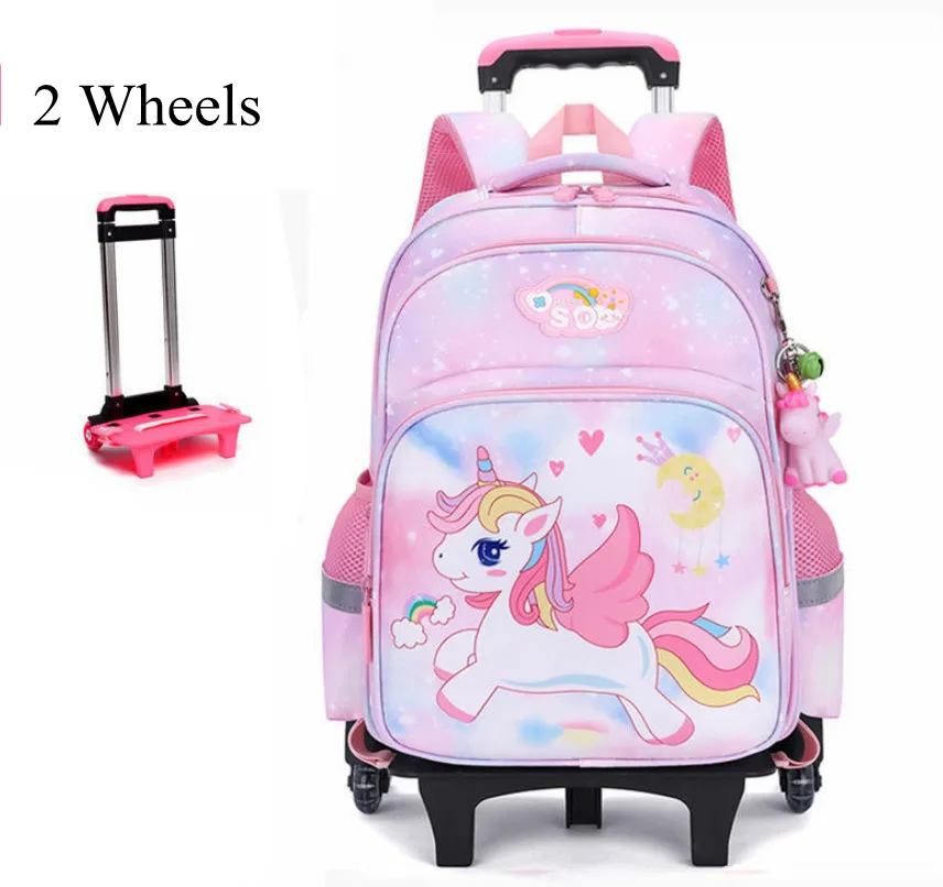 School Wheeled backpack Girls School Satchel School Rolling backpack for girls Trolley Luggage Bag School Trolley Bag for girl