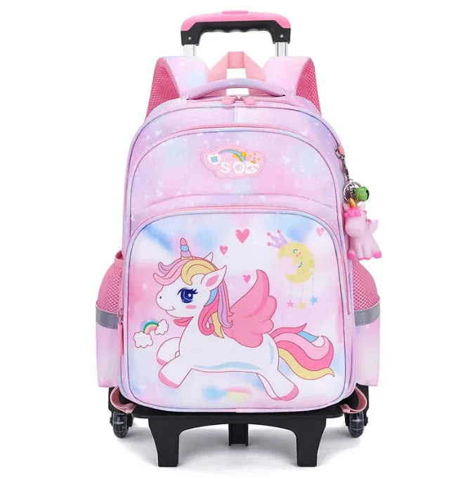 School Wheeled backpack Girls School Satchel School Rolling backpack for girls Trolley Luggage Bag School Trolley Bag for girl