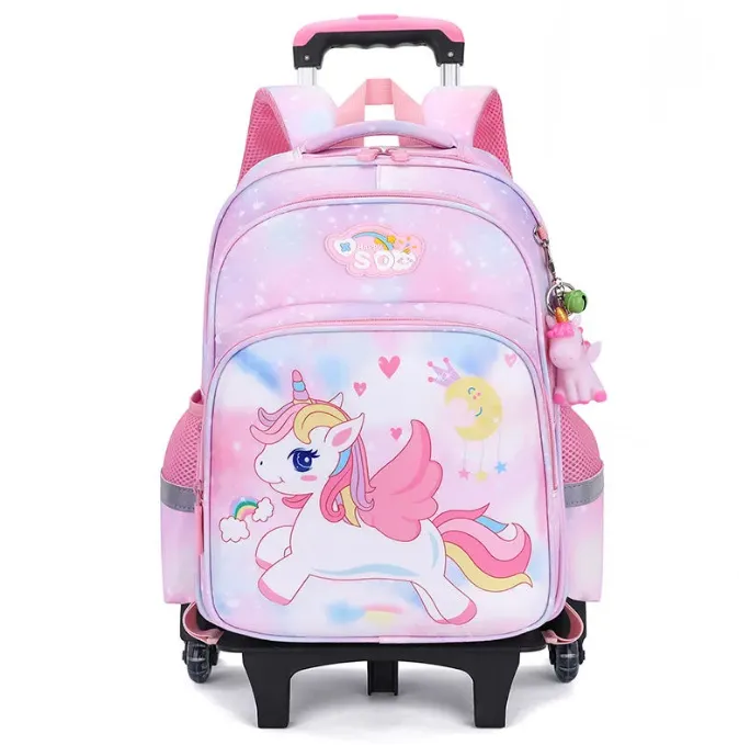 School Wheeled backpack Girls School Satchel School Rolling backpack for girls Trolley Luggage Bag School Trolley Bag for girl