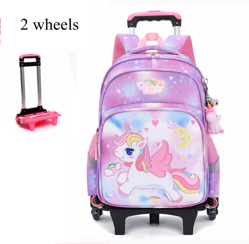 School Wheeled backpack Girls School Satchel School Rolling backpack for girls Trolley Luggage Bag School Trolley Bag for girl