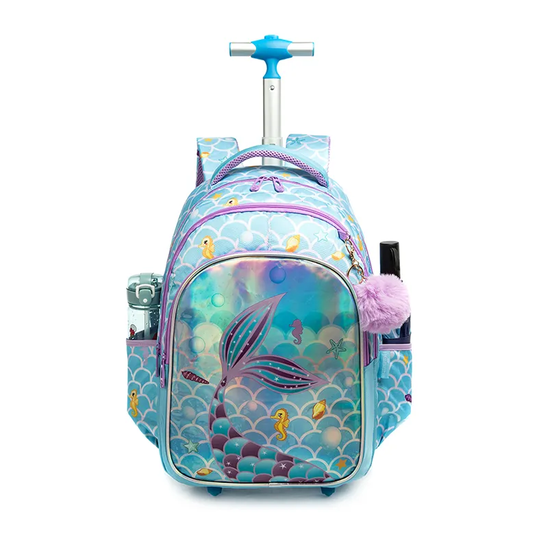 Children's Rolling Backpack Set Wheeled Schoolbag Kids Backpack with Insulated Lunch Bag and Pencil Case for Boys and Girls Bags